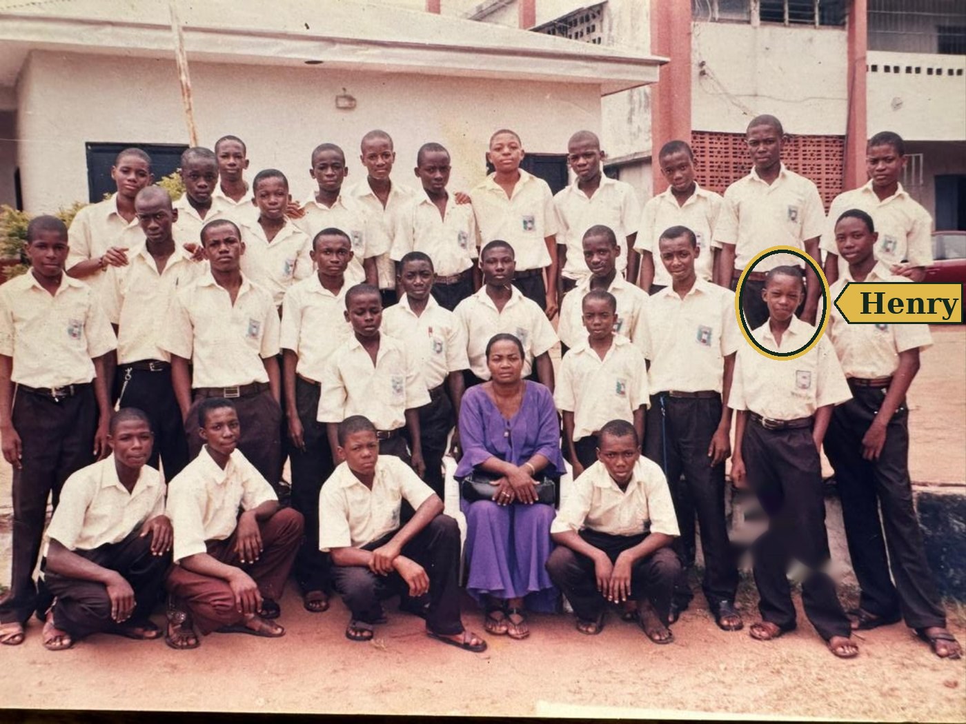 The whole of SS1D, with Henry marked